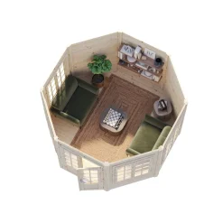 Veronica 4 Trädgårdspaviljon 9,2 m² i Obehandlat Trä*Palmako Online