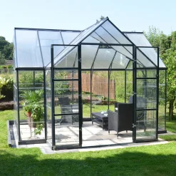 Victory Aluminiumstomme med UV-Skyddade Polykarbonatfönster, 11,04 m²*Canopia by Palram