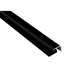 Våtrumsskivor Utv. hörnlist alu Svart 2400mm*Fibo Clearance
