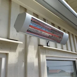 1800W Proffs Hängande Terrassvärmare med Fjärrkontroll, Aluminium*Termo
