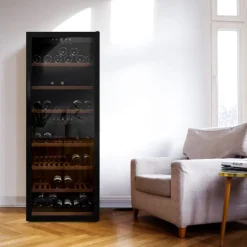 WineExpert 126 Fullglass SW-126B Svart med 2 Zoner och Plats för 126 Flaskor*mQuvée Sale