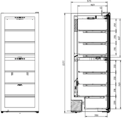 WineExpert 126 Fullglass SW-126B Svart med 2 Zoner och Plats för 126 Flaskor*mQuvée Sale