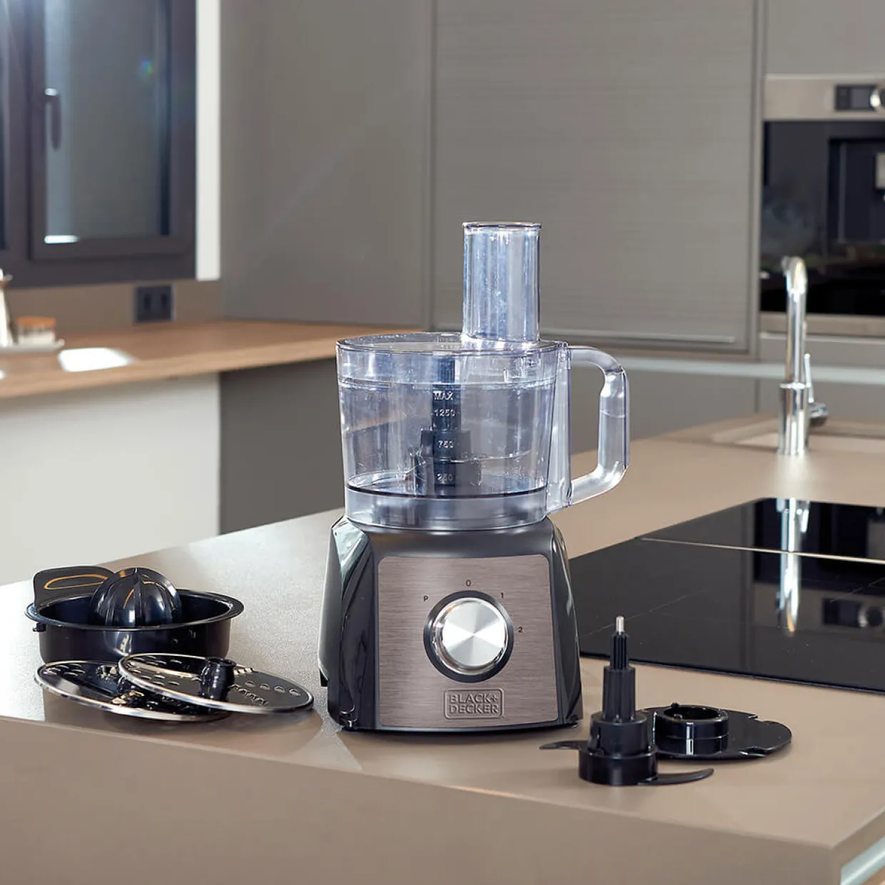 1200W med Skål, Mixer & Juicepress