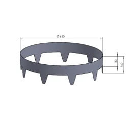 Zinkplåt 16cm Hög ⌀65 cm*Skotte Garden Sale